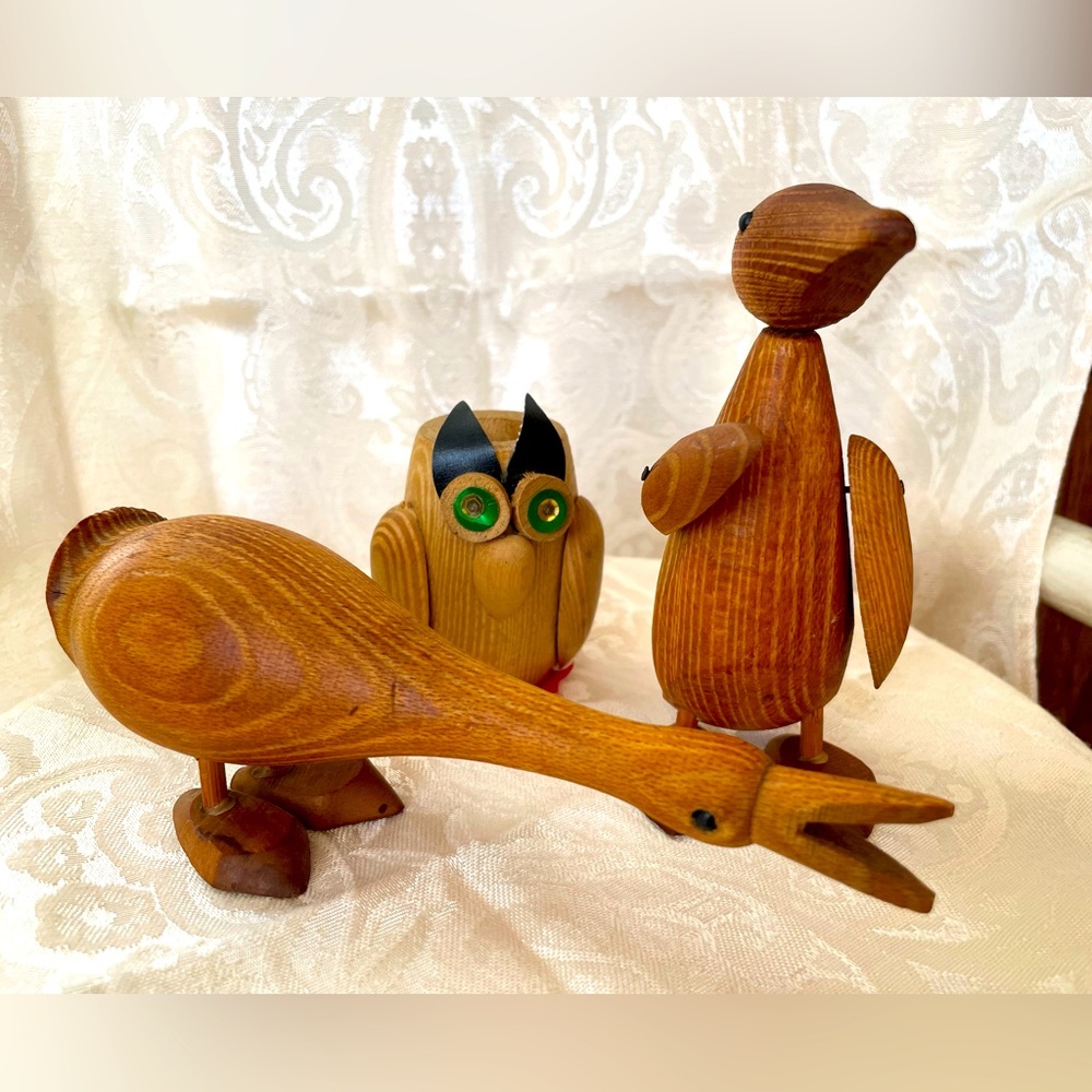 Mid century - goose - duck - owl (toothpick holder).